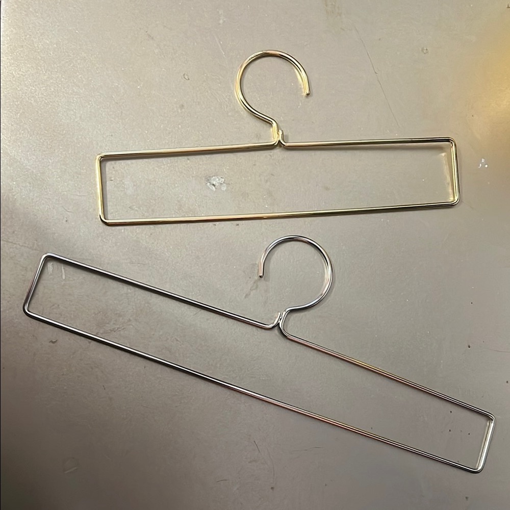 Gold and Silver Metal Hangers